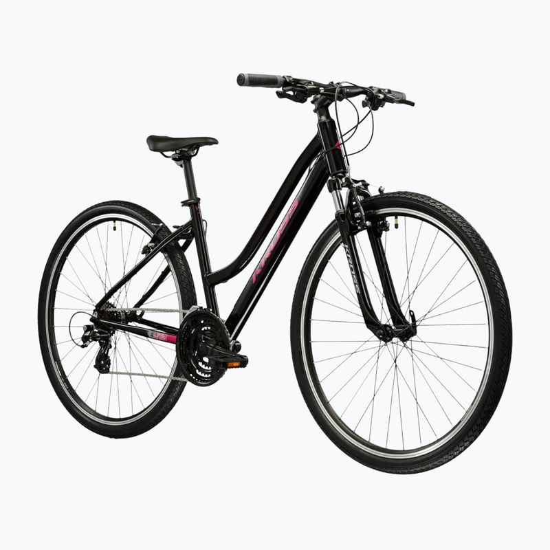 Női cross kerékpár KROSS Evado 2.0 In black/pink 2