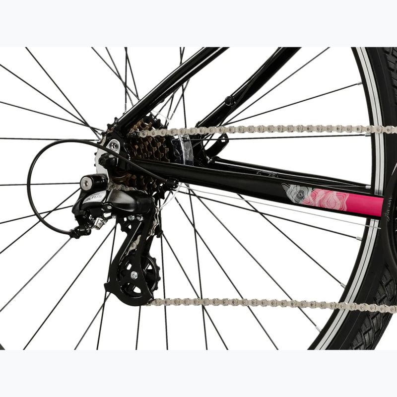 Női cross kerékpár KROSS Evado 2.0 In black/pink 7