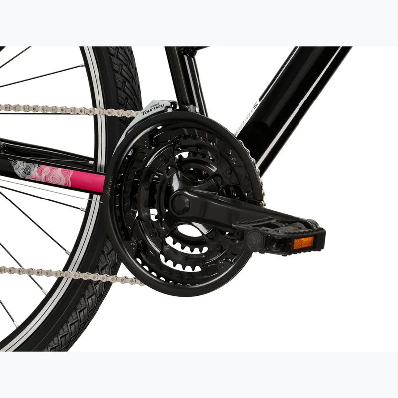 Női cross kerékpár KROSS Evado 2.0 In black/pink 8