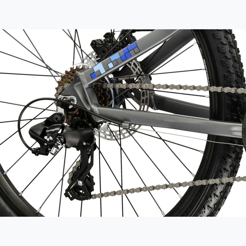 Gyermekkerékpár KROSS Dust Jr 1.0 Dsc grey/navy/matte 6