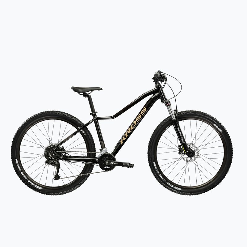 Női mountain bike KROSS Lea 5.0 27,5" black/gold/gloss