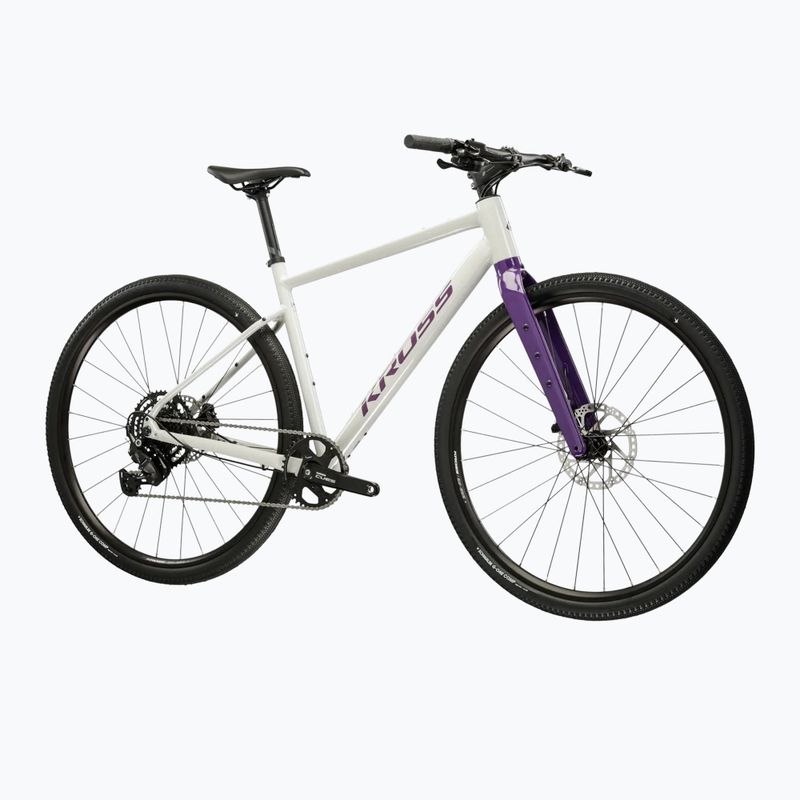 Gravel kerékpár KROSS Esker 1.0 FL grey/purple/gloss 2