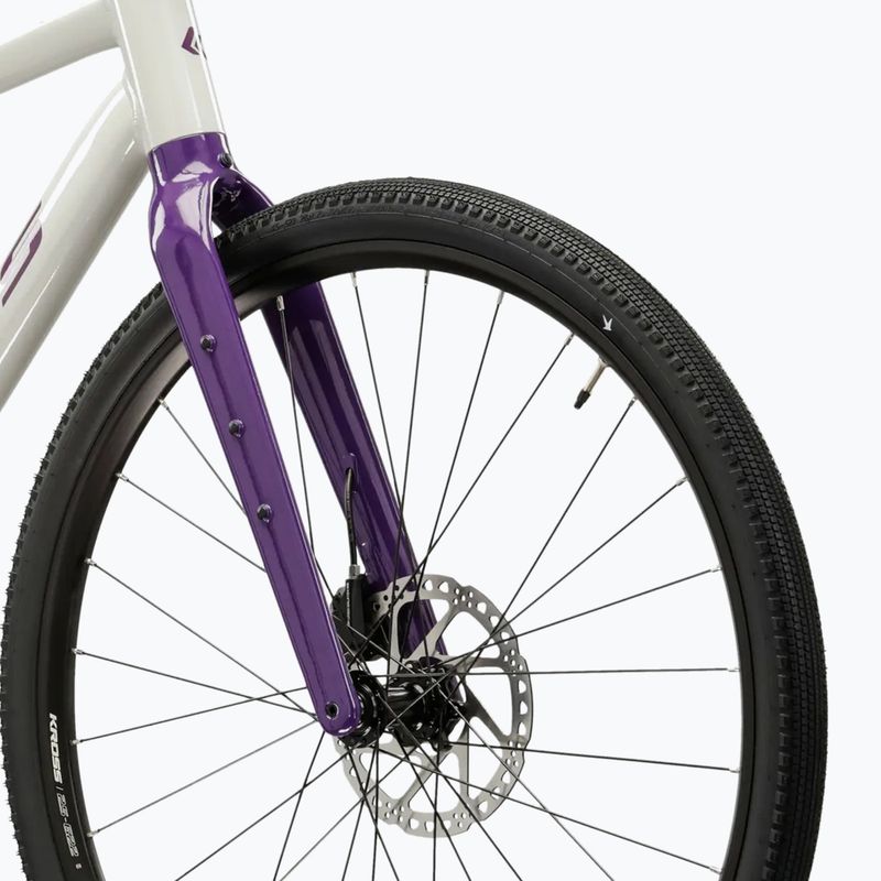 Gravel kerékpár KROSS Esker 1.0 FL grey/purple/gloss 6
