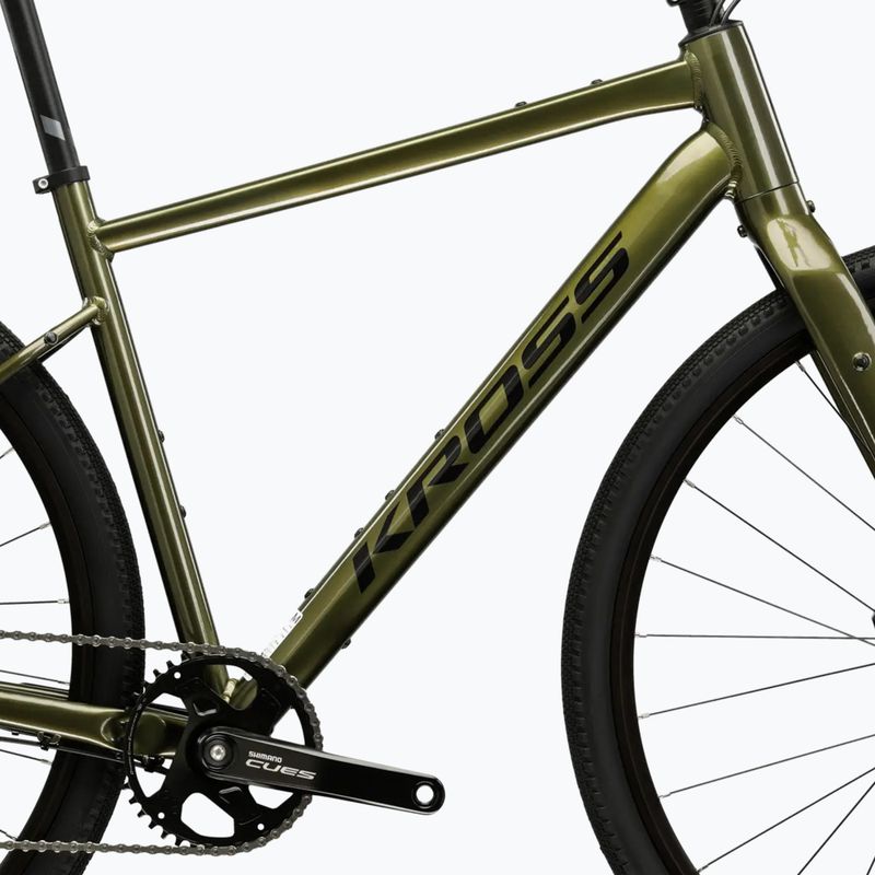 Gravel kerékpár KROSS Esker 1.0 FL green/graphite/gloss 11