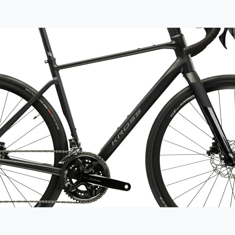 Országúti kerékpár KROSS Alta 4.0 black/graphite/matte 12