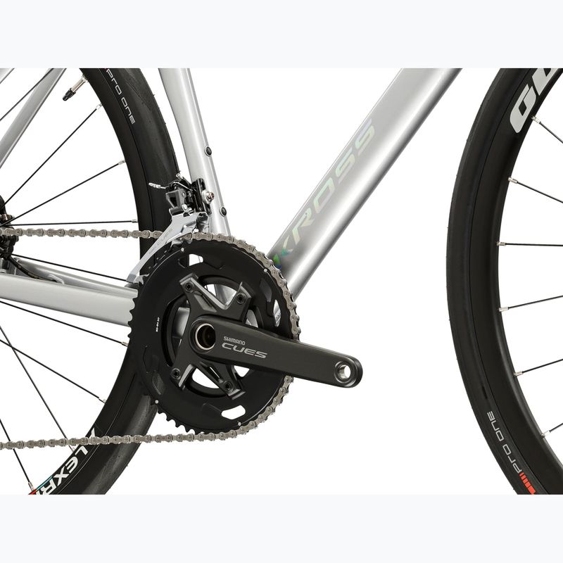 Országúti kerékpár KROSS Alta 2.0 silver/turquoise/gloss 8