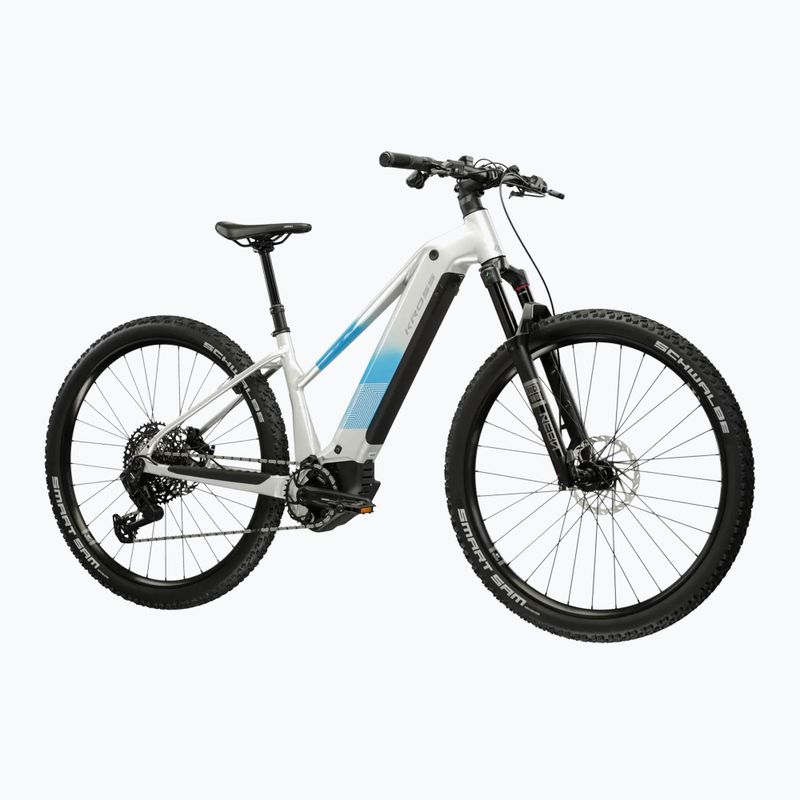 Női elektromos kerékpár KROSS Influx Hyb 5.0 W 27.5 el. 800 Wh silver/blue/gloss 2