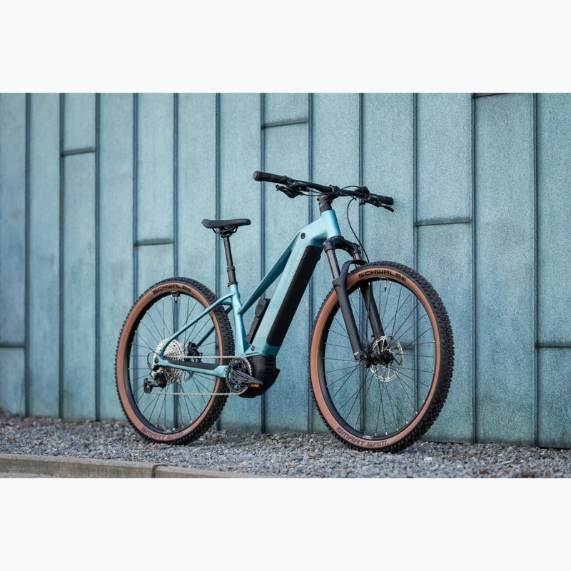 Női elektromos kerékpár KROSS Influx Hyb 4.0 W 29 cells 800 Wh blue/light blue/matte 14
