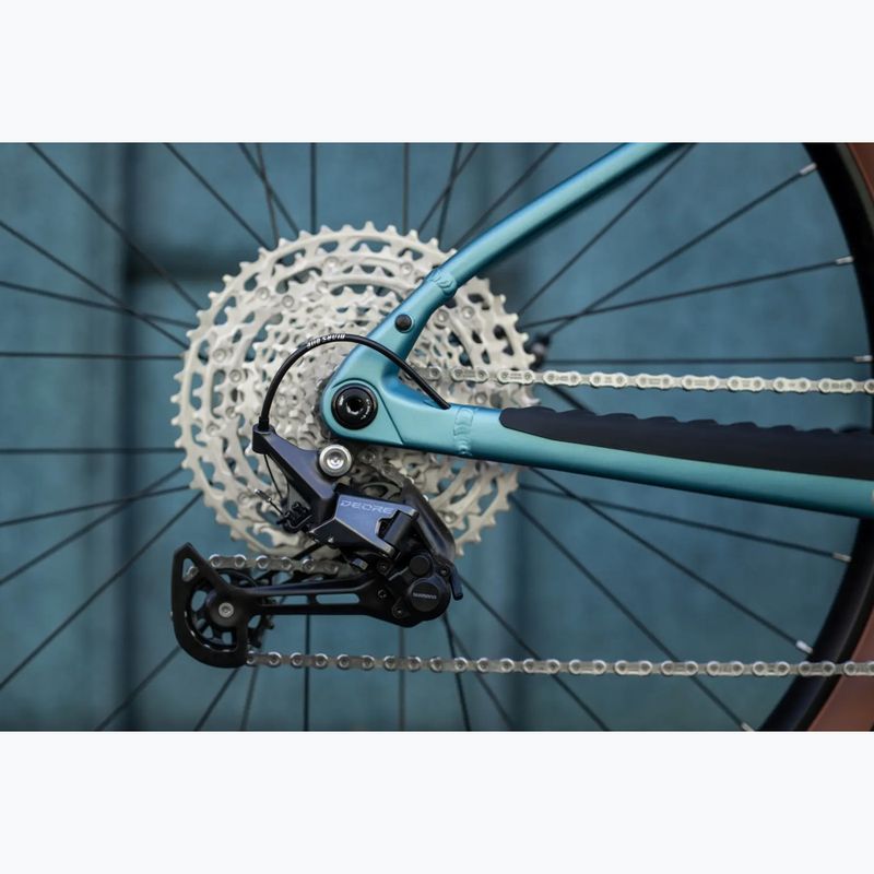 Női elektromos kerékpár KROSS Influx Hyb 4.0 W 29 cells 800 Wh blue/light blue/matte 15