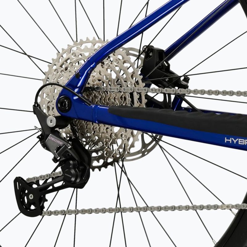 Elektromos kerékpár KROSS Influx Hyb 4.0 29 el. 800 Mh blue/light blue/gloss 8