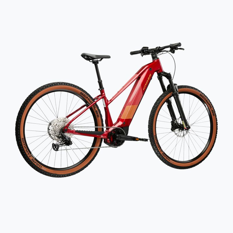 Női elektromos kerékpár KROSS Influx Hyb 4.0 W 27.5 el. 800 Wh ruby/burgundy/gloss 3