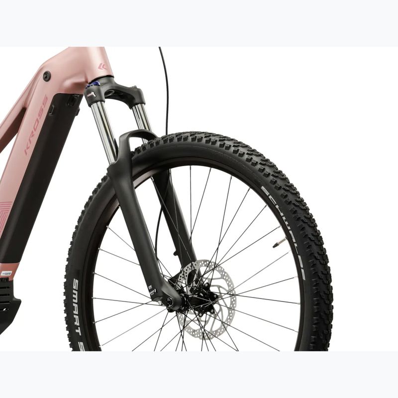 Női elektromos kerékpár KROSS Influx Hyb 3.0 27,5 el. 800 Wh pink/burgundy/matte 6