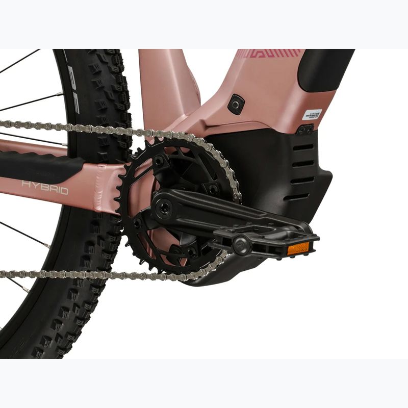 Női elektromos kerékpár KROSS Influx Hyb 3.0 27,5 el. 800 Wh pink/burgundy/matte 9