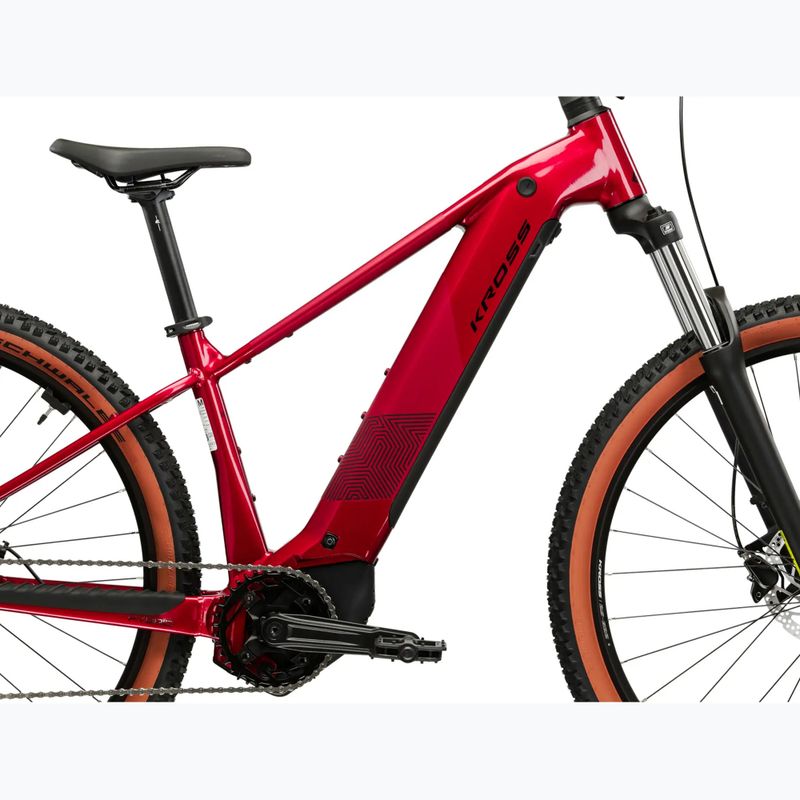 Elektromos kerékpár KROSS Influx Hyb 2.0 29 el. 600 Wh ruby/black/gloss 12