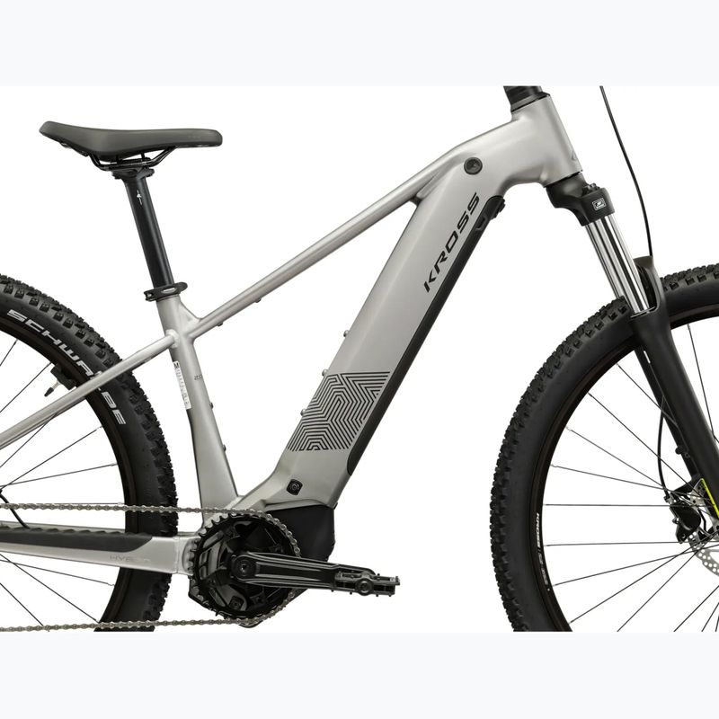 Elektromos kerékpár KROSS Influx Hyb 2.0 29 el. 600 Wh silver/black/matte 12