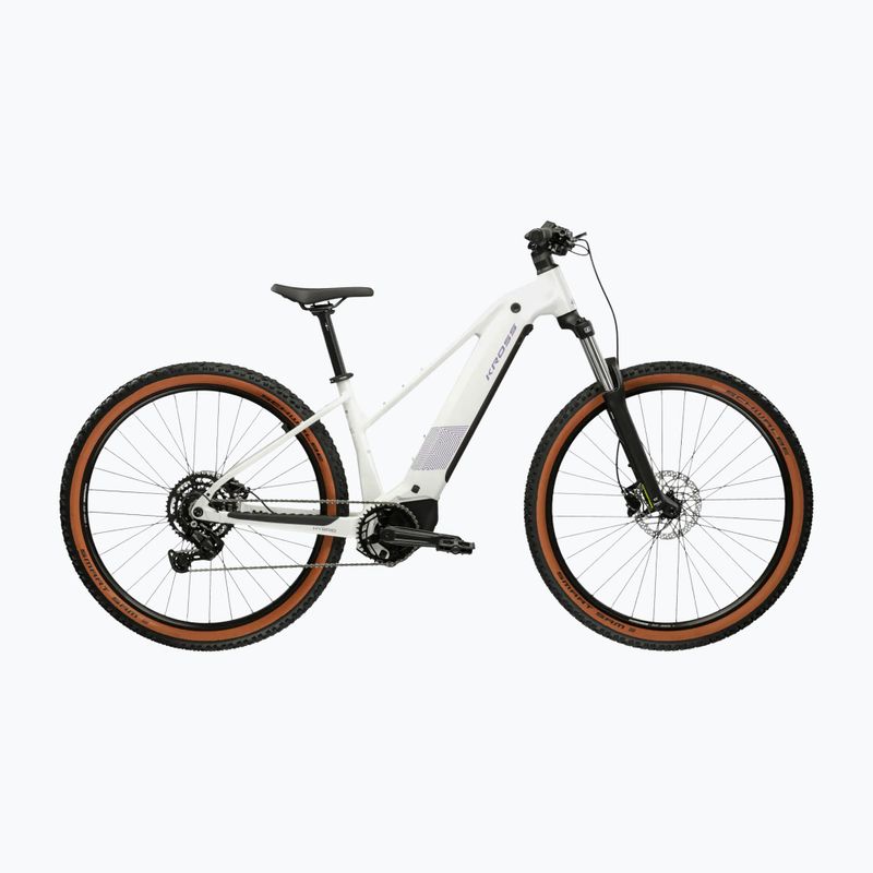 Női elektromos kerékpár KROSS Influx Hyb 2.0 27,5 el. 600 Wh pearl/purple/gloss
