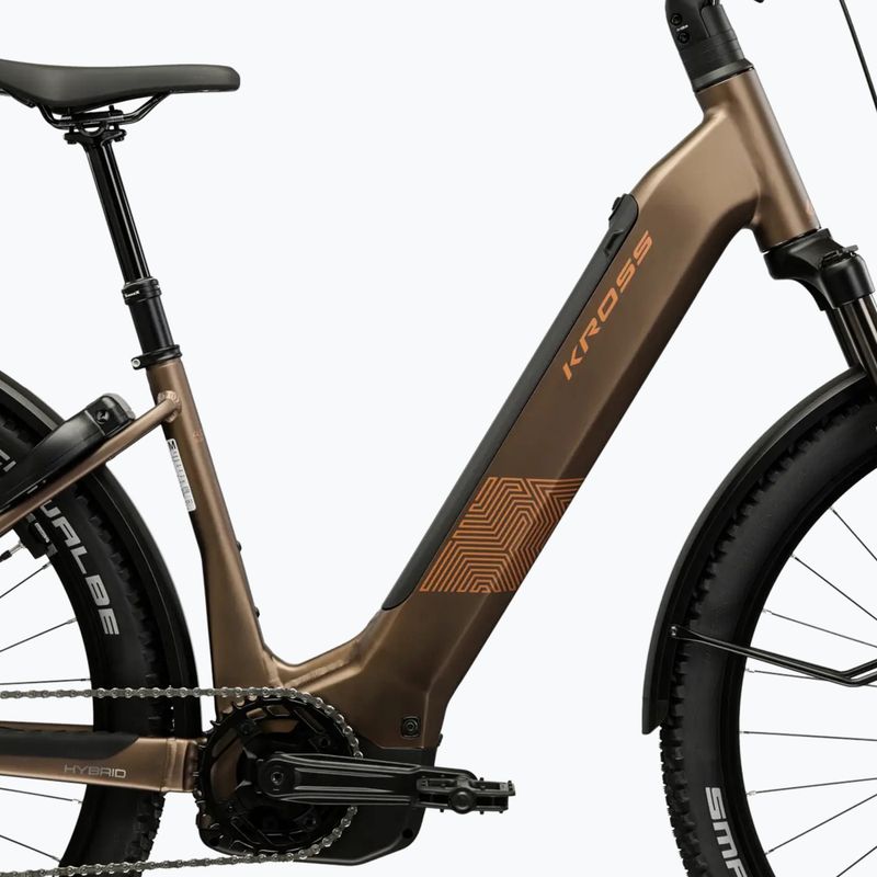 Elektromos kerékpár KROSS Influx Suv Hybrid 4.0 800 29 electric gray/copper/matte 13