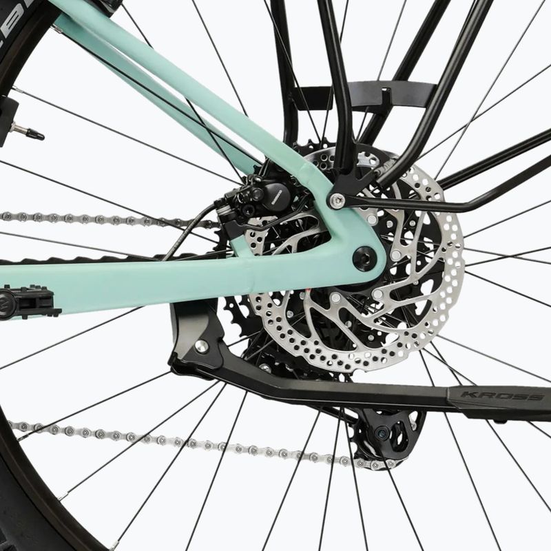 Elektromos kerékpár KROSS Influx Suv Hybrid 3.0 29 el. 800 Wh green/green/matte 11