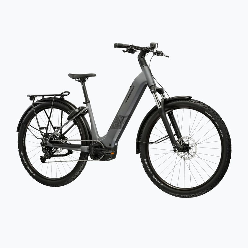 Elektromos kerékpár KROSS Influx Suv Hybrid 2.0 600Wh LS 27,5" grey/black/matte 2