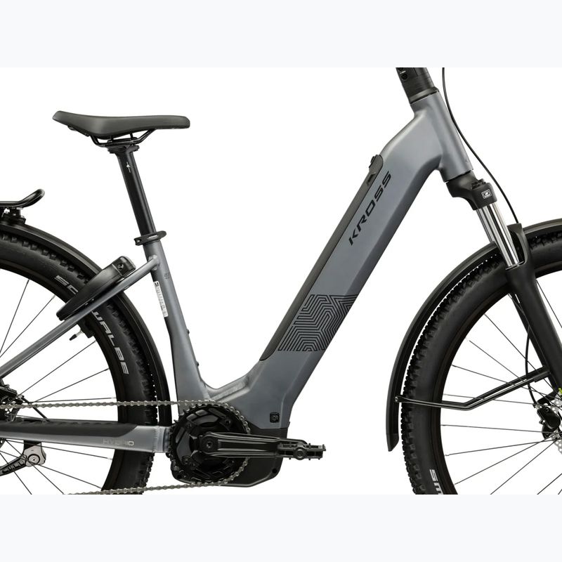 Elektromos kerékpár KROSS Influx Suv Hybrid 2.0 600Wh LS 27,5" grey/black/matte 13