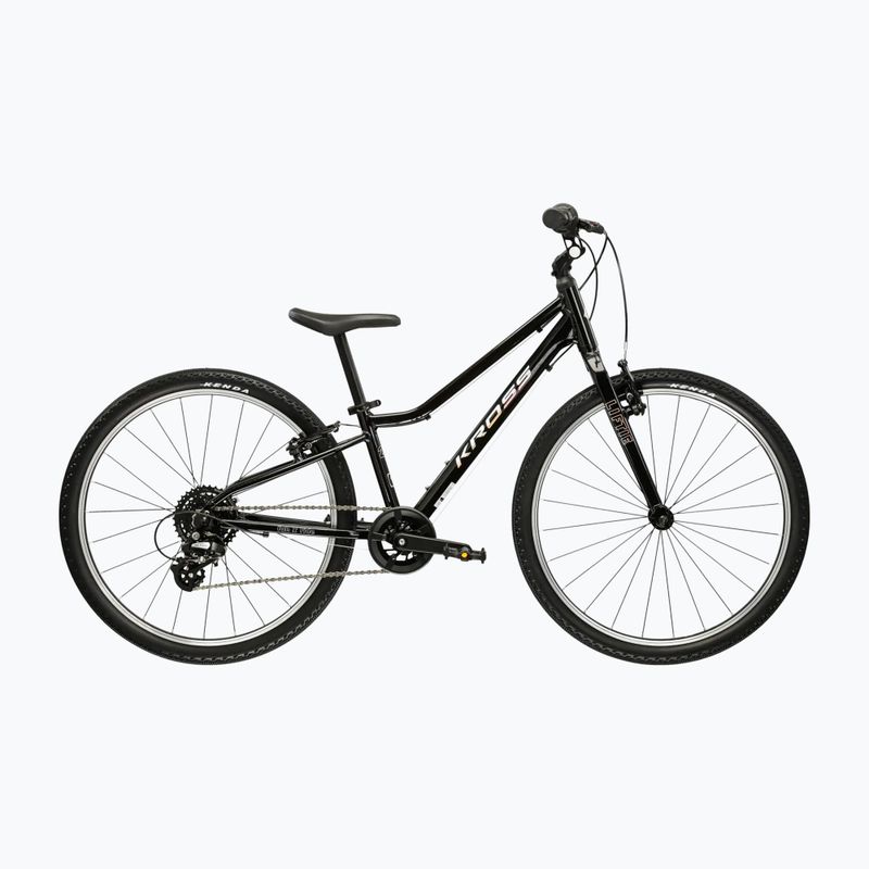 Gyermekkerékpár KROSS Liftie 24 black/silver/gloss