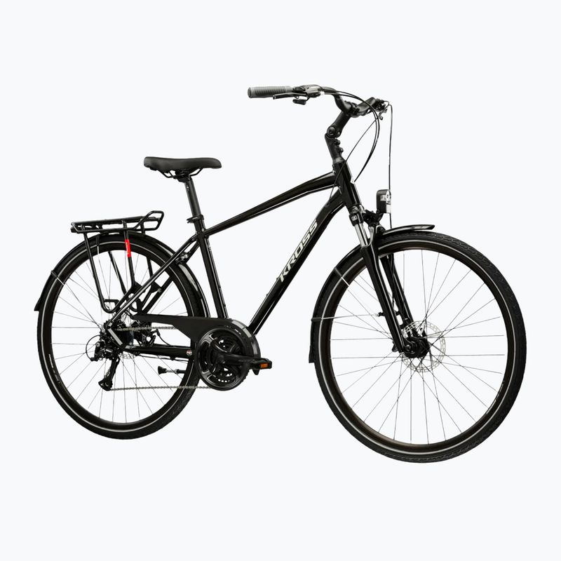 Trekking kerékpár KROSS Trans 3.0 black/grey/gloss 2