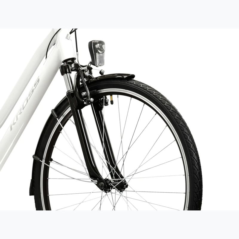 Női trekking kerékpár KROSS Trans 1.0 In white/grey/gloss 5
