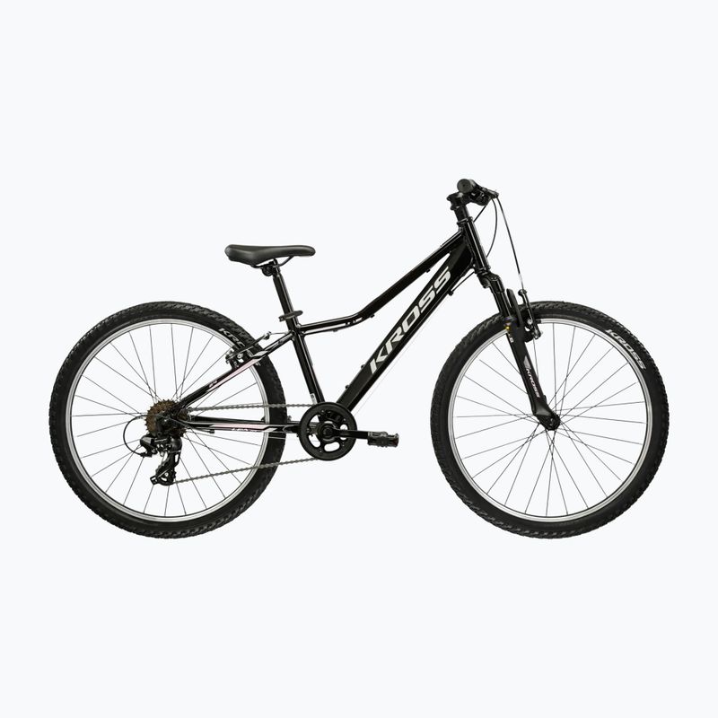 Gyermekkerékpár KROSS Lea Jr 1.0 In black/silver/gloss