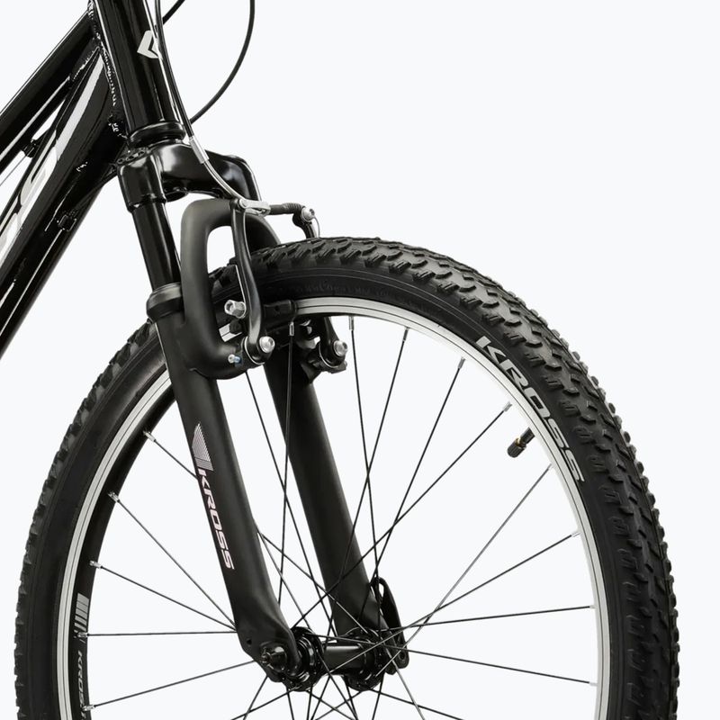 Gyermekkerékpár KROSS Lea Jr 1.0 In black/silver/gloss 5