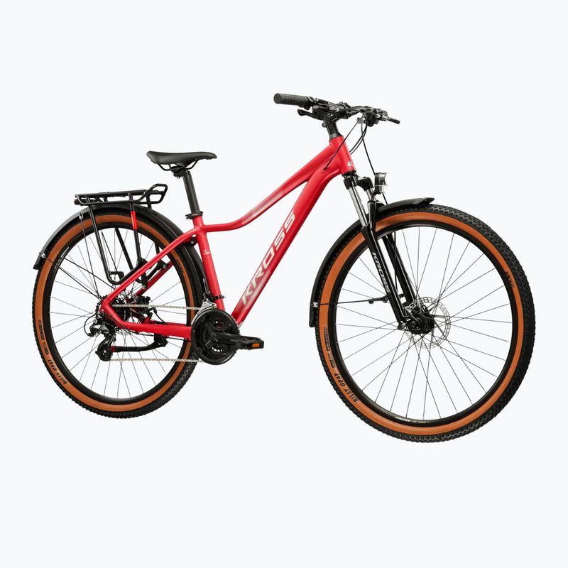 Női mountain bike KROSS Lea X200 Eq W 27.5 pink/silver/matte 2