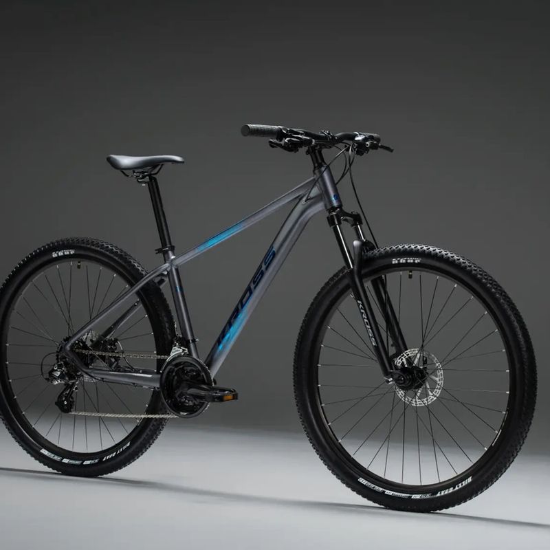Hegyi kerékpár KROSS Hexagon X200 29" grey/blue/matte 10