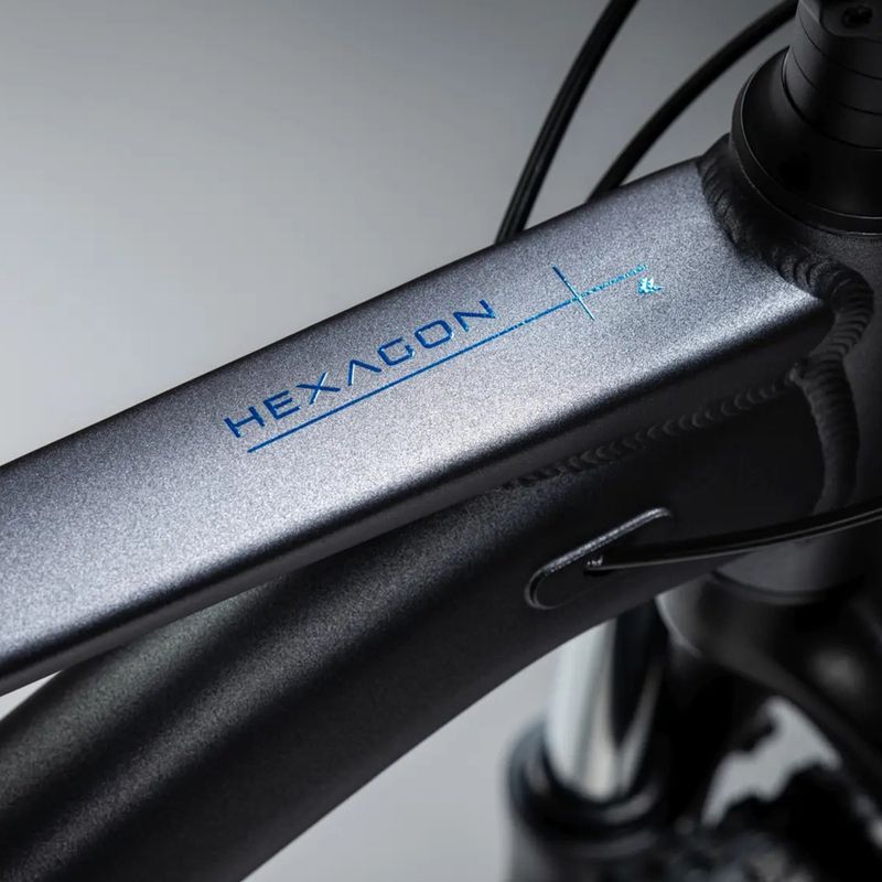 Hegyi kerékpár KROSS Hexagon X200 29" grey/blue/matte 14