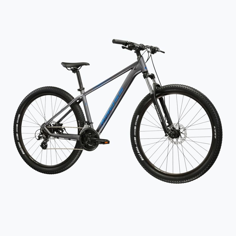 Hegyi kerékpár KROSS Hexagon X200 27,5" grey/blue/matte 2