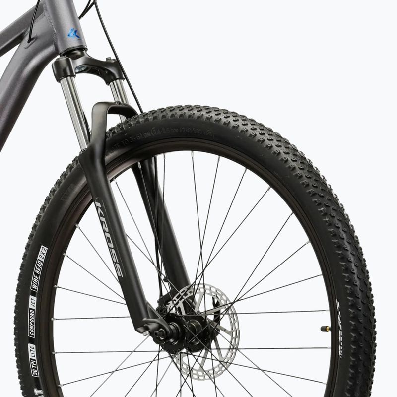 Hegyi kerékpár KROSS Hexagon X200 27,5" grey/blue/matte 5