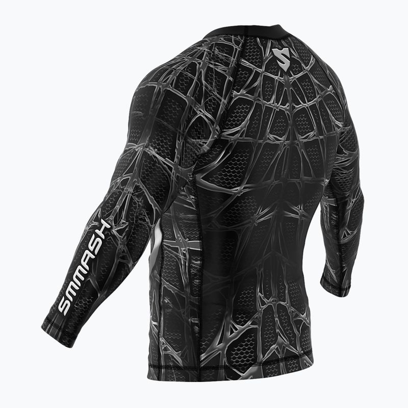 SMMASH Venomous férfi hosszú ujjú rashguard fekete-fehér RSO3 5