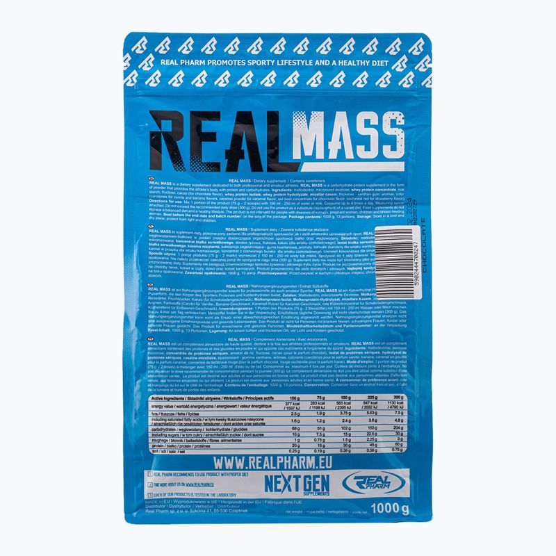 Real Pharm Gainer Real Mass 1kg csokoládé 700247 2