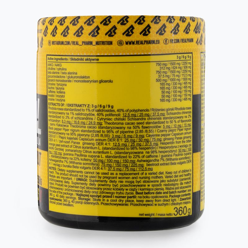 Real Pharm Unreal 360g fekete ribizli előedző 701510 3
