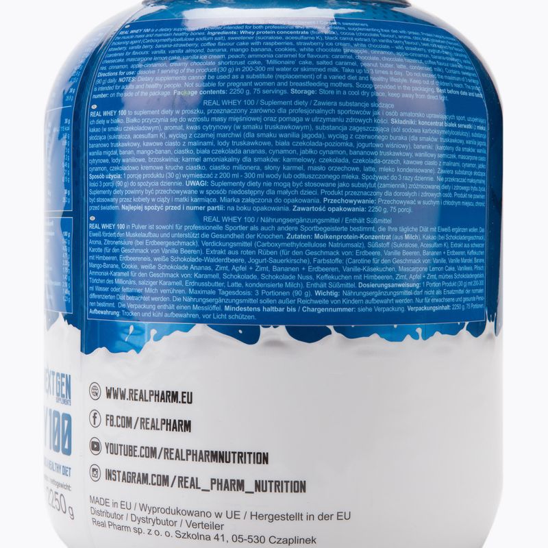 Fehérjében gazdag Real Pharm Real 2250g vanília ribizli 701701 2