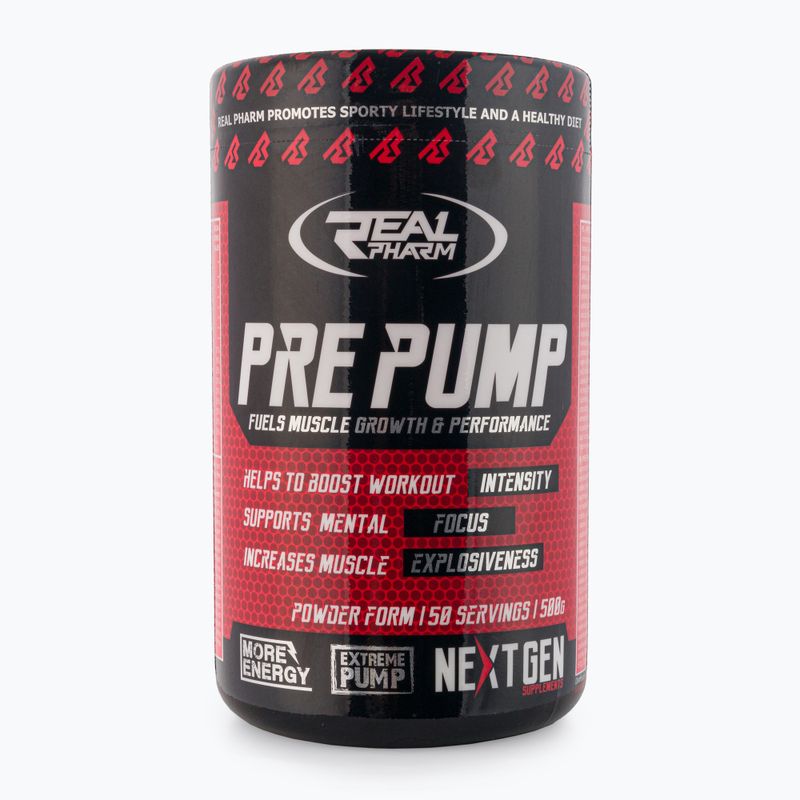 Real Pharm Pre Pump edzés előtti edzés 500g kiwi szőlő 702364