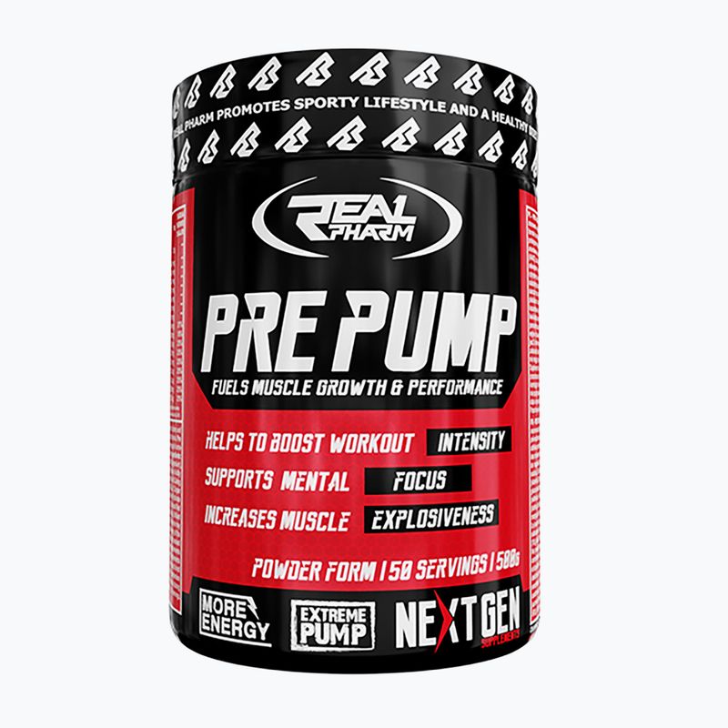 Real Pharm Pre Pump edzés előtti 500 g fekete ribizli/citrom 4