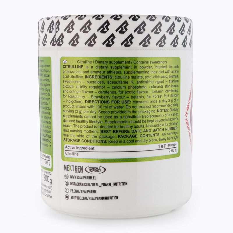 Real Pharm Citrulline 200g Forest Fruits 703415 3