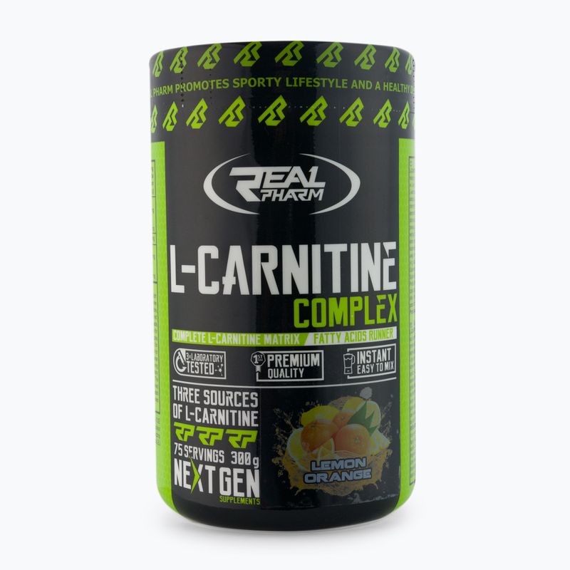L-karnitin komplex Real Pharm zsírégető 300g citrom-narancs 703743