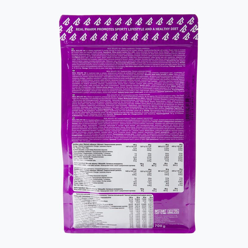 Real Pharm Real Isolate Protein 700g milliomos torta 706546 2