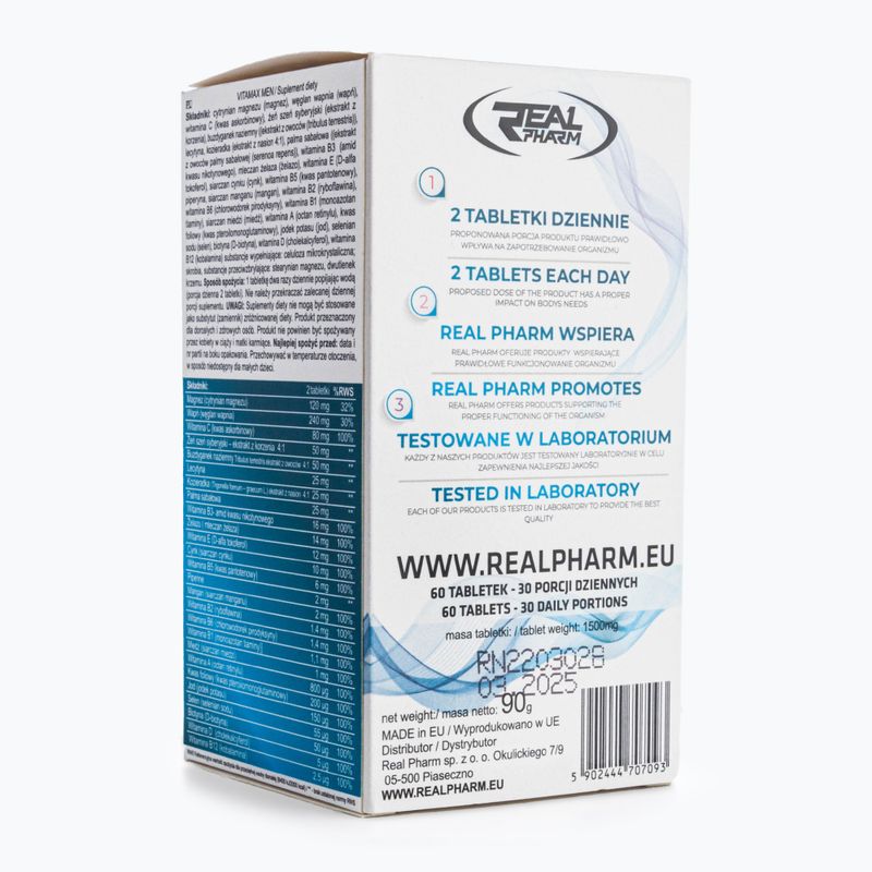 Real Pharm Vitamax Men étrend-kiegészítő 60 tabletta 2