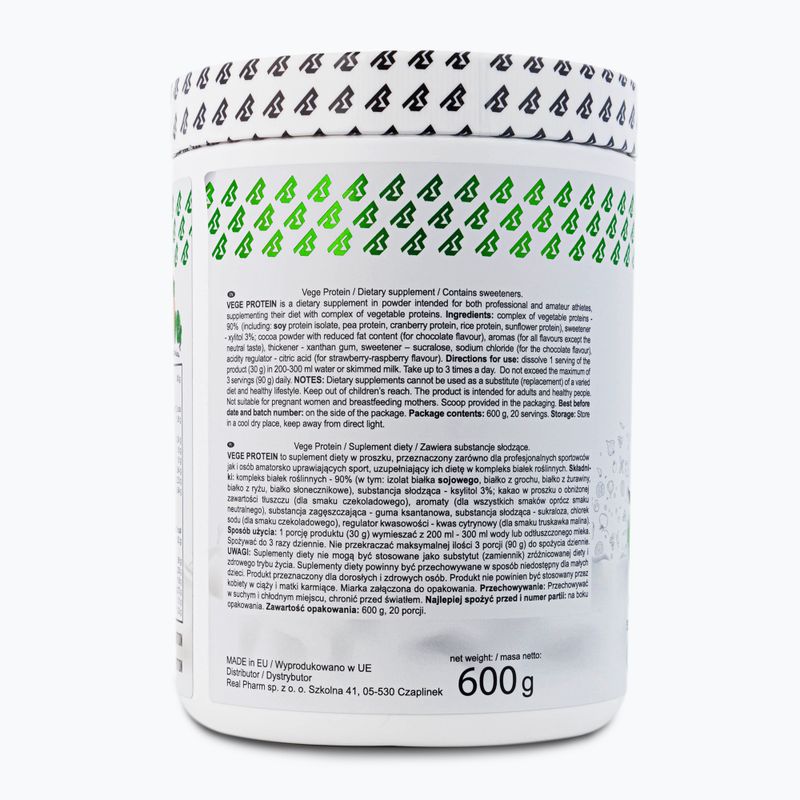 Whey Real Pharm Vege Protein 600g sós karamell 709103 3