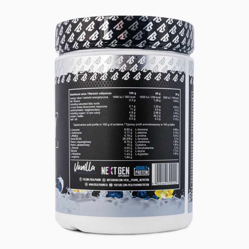 Real Pharm Fusion 600g fehérje vanília-bogyó 709202 2