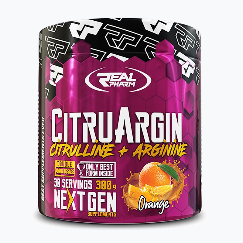 Real Pharm Citrullin + Arginin 300 g narancs 3