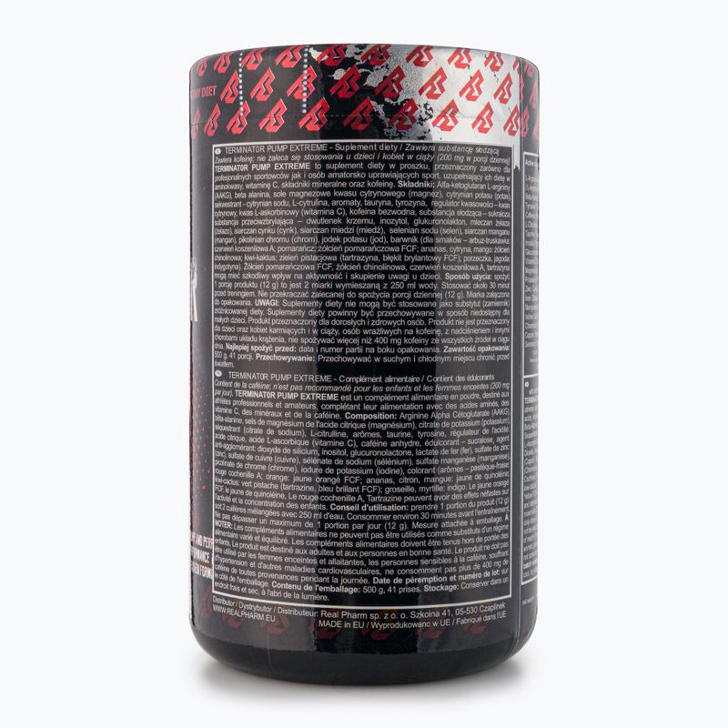 Real Pharm Terminator edzés előtti 500g fekete ribizli 715043 3