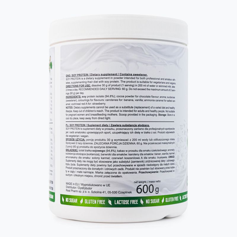 Whey Real Pharm szójafehérje 600g eper 715319 3