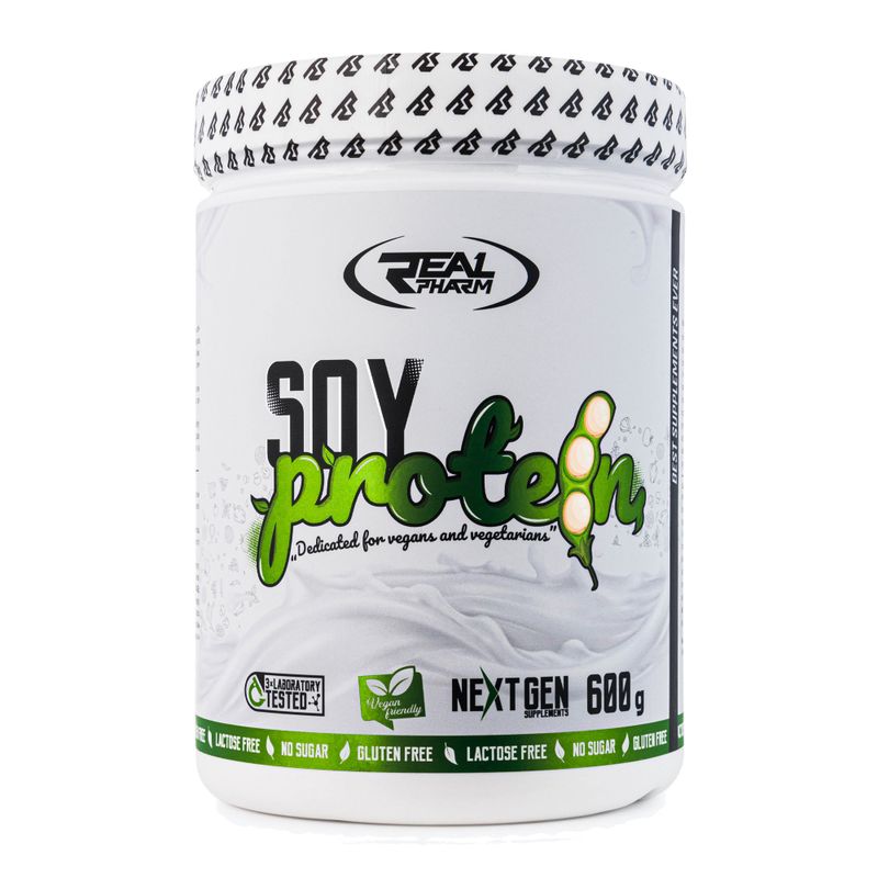 Whey Real Pharm szójafehérje 600g banán 715326